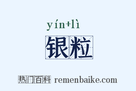 银粒是什么意思的图片